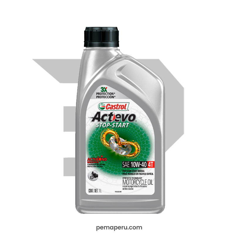 CASTROL ACTEVO 4T 10W-40 PART SYN 946ML